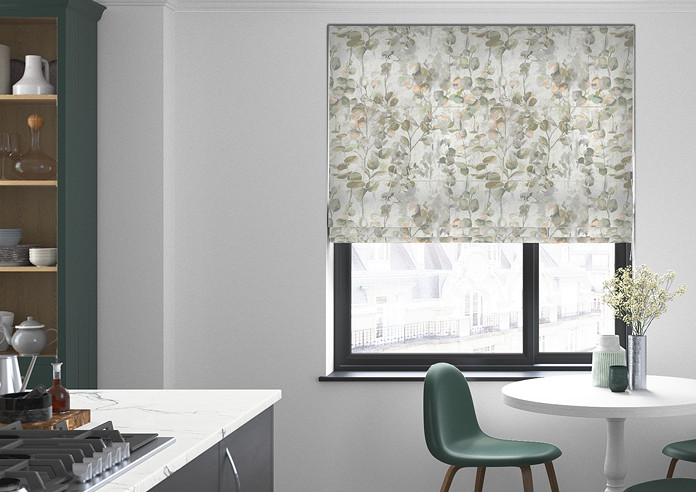 Aquarelle, Verdigris - Roman Blind - Image 3